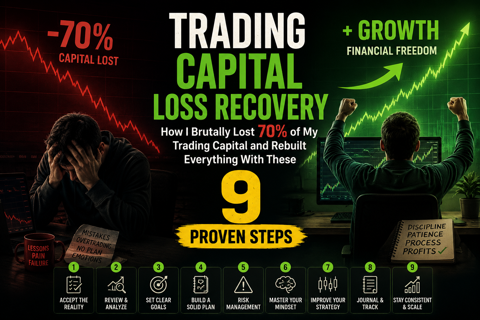 Trading Capital Loss Recovery: How I Brutally Lost 70% of My Trading Capital and Rebuilt Everything With These 9 Proven Steps